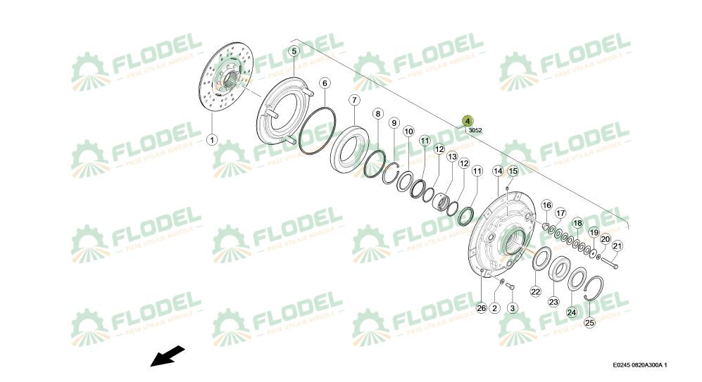 Ambreiaj hidraulic CLAAS 0006651306 Original CLAAS 