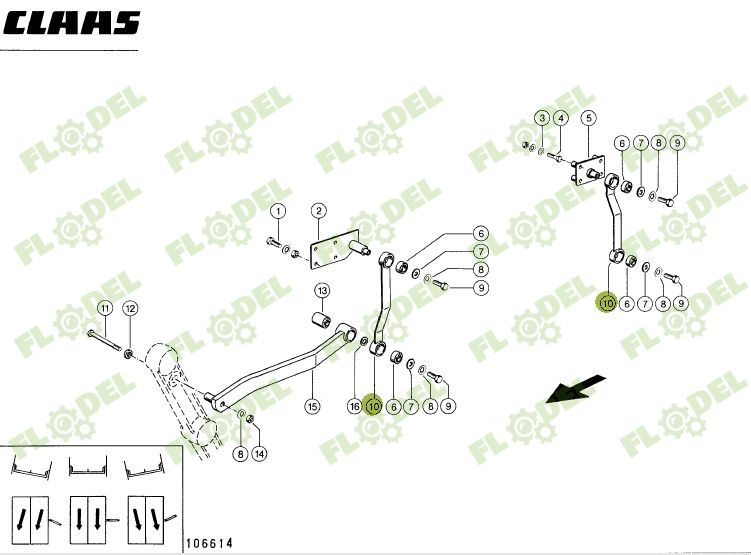 Brat sistem 3D combina CLAAS 647582