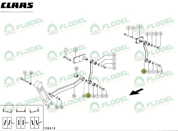 Brat sistem 3D combina CLAAS 647582