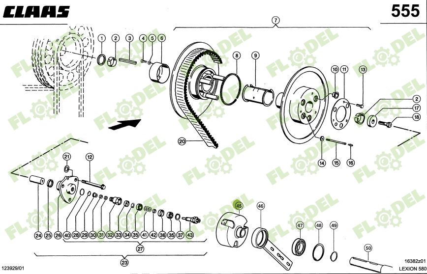 Suport variator CLAAS 670785
