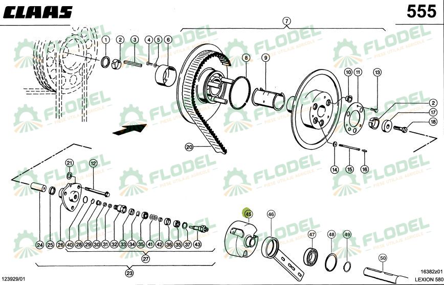 Suport variator CLAAS 670785