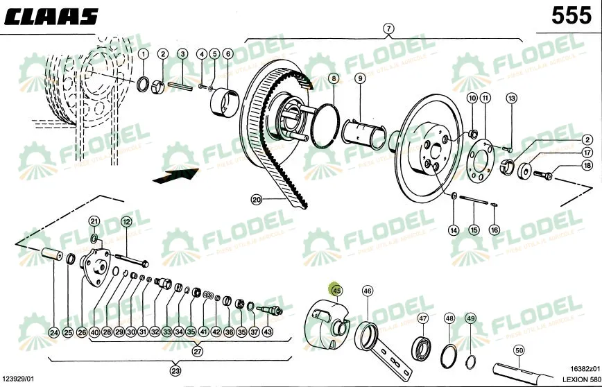 Suport variator CLAAS 670785