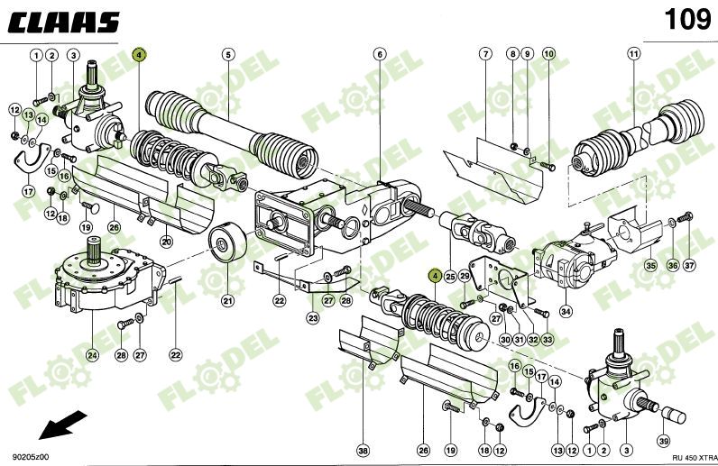 Arbore cardanic 991124 Original CLAAS 