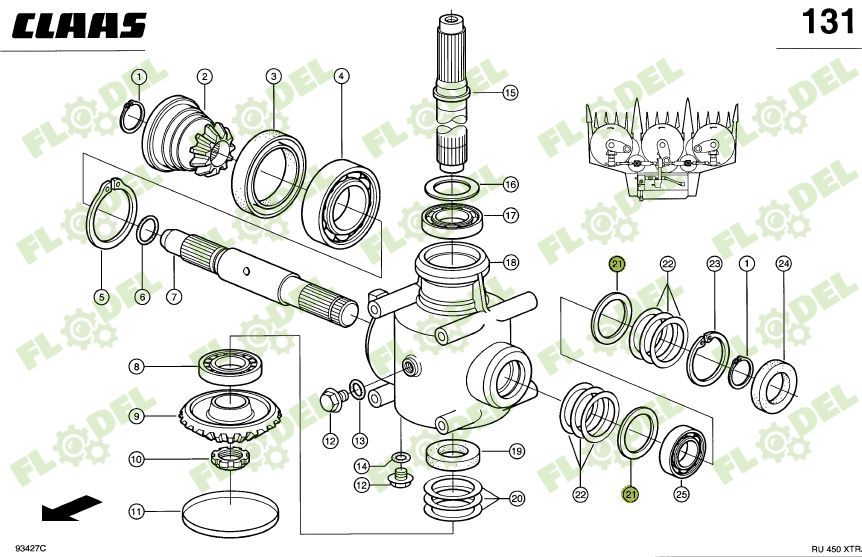 Distantier 234433 Original CLAAS 