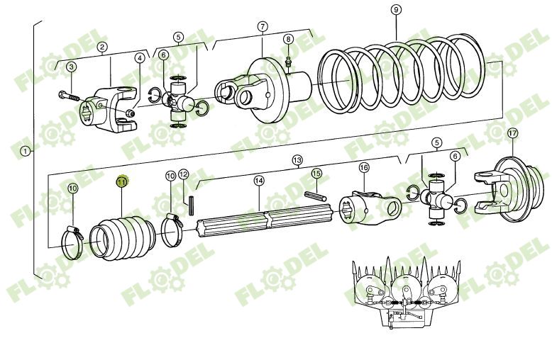 Burduf cardan 939570 Original CLAAS