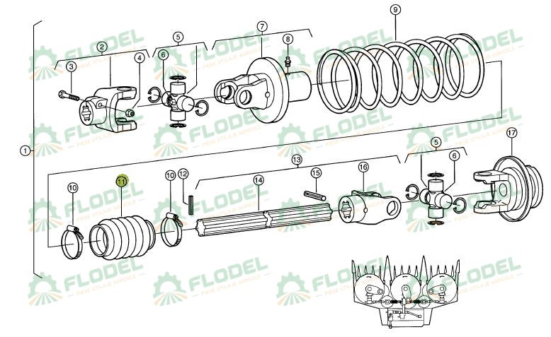 Burduf cardan 939570 Original CLAAS