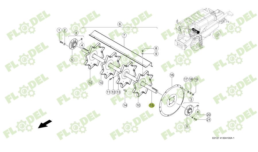 Ax postbatator CLAAS 660793