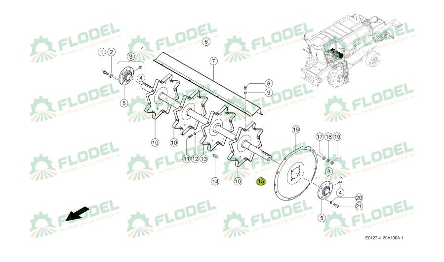 Ax postbatator CLAAS 660793