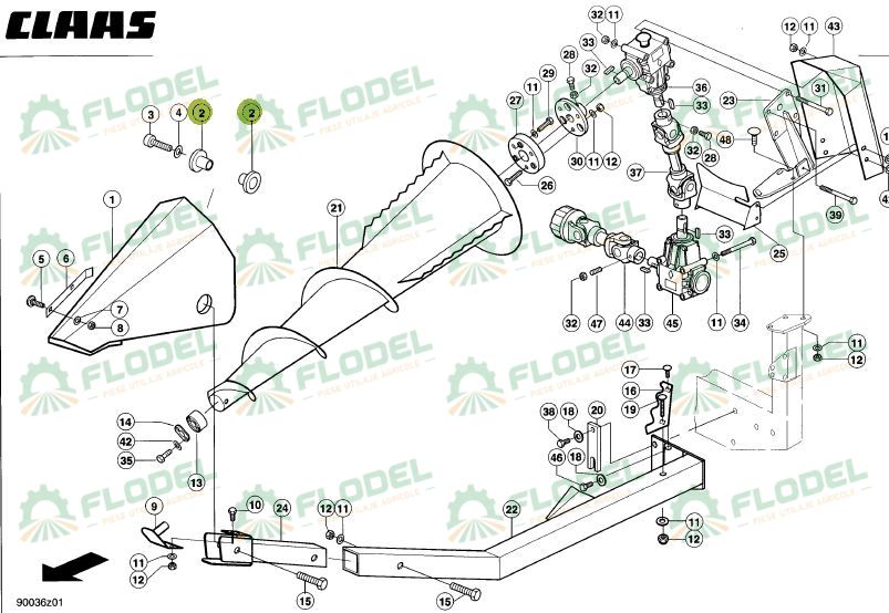 Bucsa 0009130140 Original CLAAS