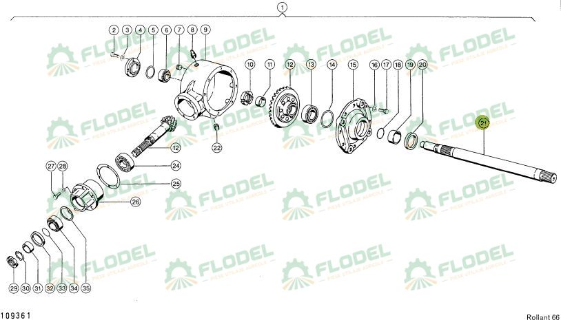 Ax balotiera CLAAS 823164