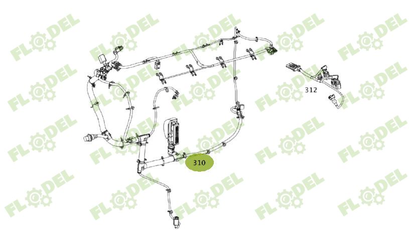 Set cabluri electrice motor 0019933591 Original CLAAS 