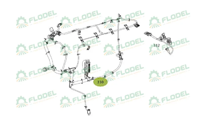 Set cabluri electrice motor 0019933591 Original CLAAS 