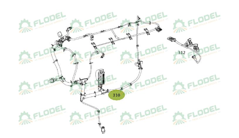 Set cabluri electrice motor 0019933591 Original CLAAS 