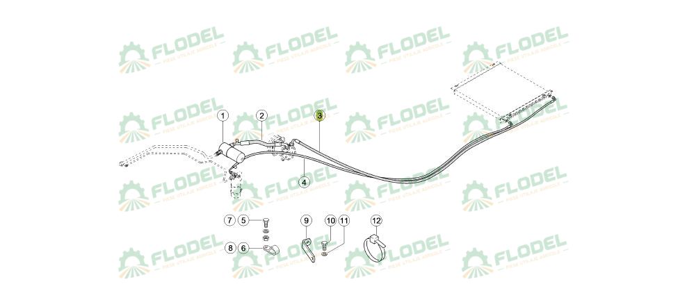 Conducta clima combina CLAAS 0005599771 Original CLAAS 
