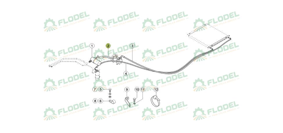 Conducta flexibila clima combina CLAAS 0005599762 Original CLAAS