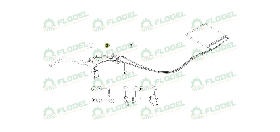 Conducta flexibila clima combina CLAAS 0005599762 Original CLAAS