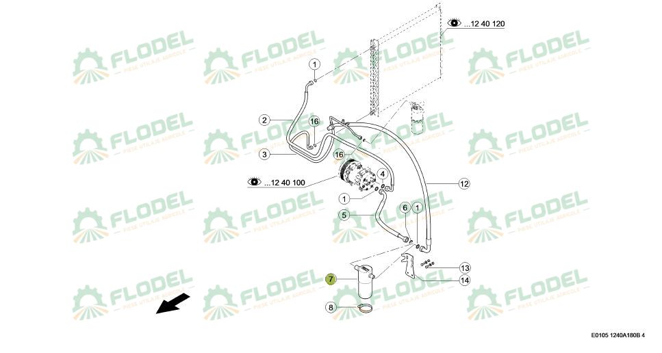 Filtru uscator clima combina CLAAS 0005599560 Original CLAAS