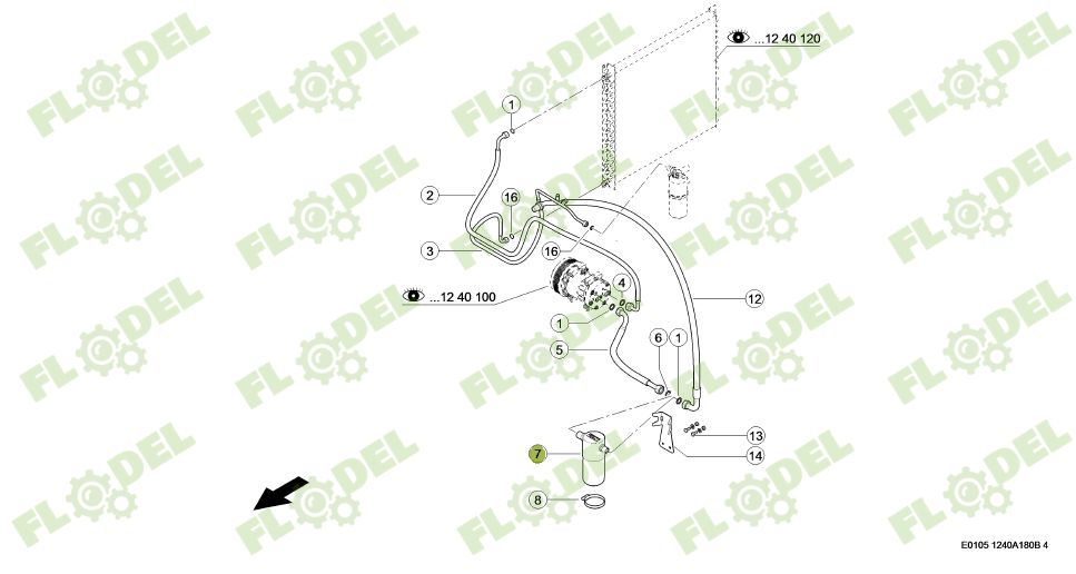 Filtru uscator clima combina CLAAS 0005599560 Original CLAAS
