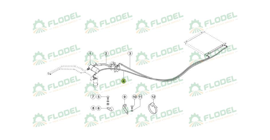 Conducta clima combina CLAAS 0005599781 Original CLAAS