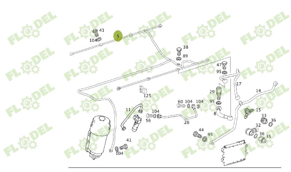 Conducta combina CLAAS 0019913580 Original CLAAS