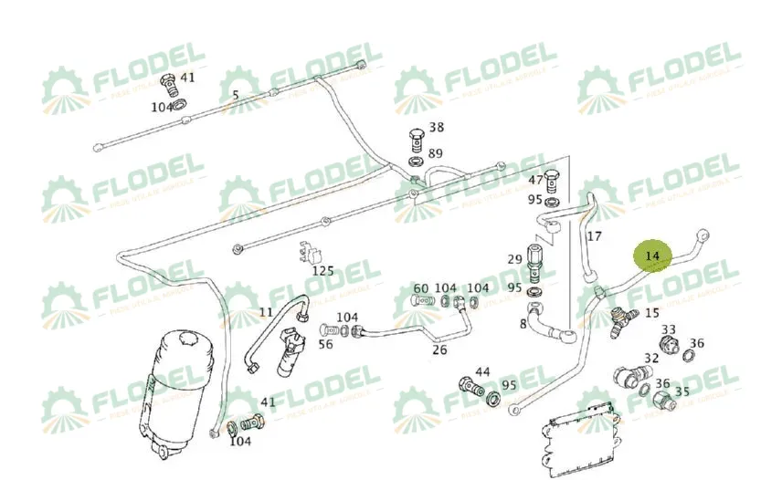 Conducta combina CLAAS 0019913500 Original CLAAS
