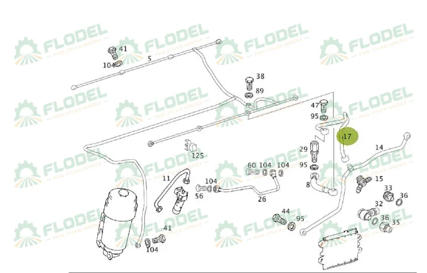 Conducta combina CLAAS 0019911750 Original CLAAS