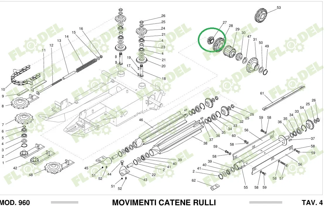 Pinion DOMINONI Z13 11849 Original DOMINONI