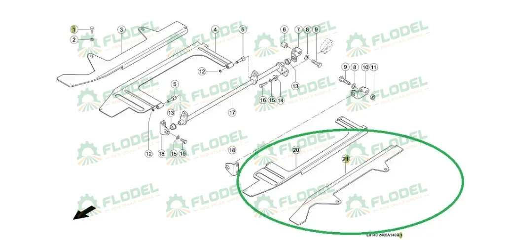 Placa ghidare CLAAS CONSPEED 313925