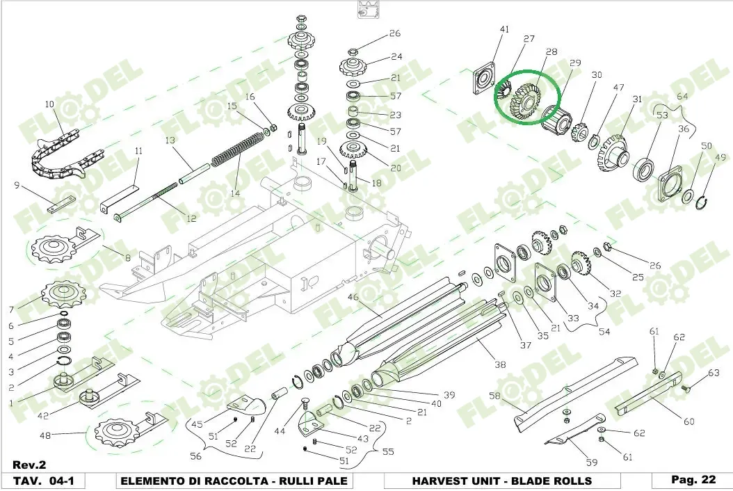 Pinion DOMINONI Z27 13006 Original DOMINONI