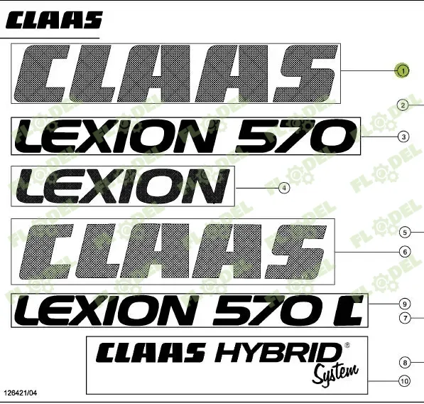Autocolant CLAAS 0005162531 Original CLAAS 