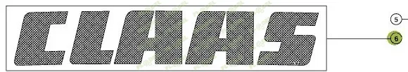 Autocolant CLAAS 0005164861 Original CLAAS