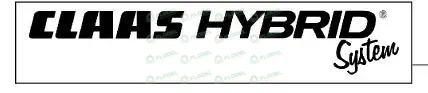 Autocolant CLAAS HYBRID System 0005168220 Original CLAAS