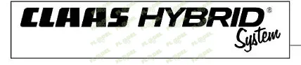 Autocolant CLAAS HYBRID System 0005168220 Original CLAAS