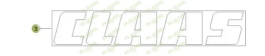 Autocolant CLAAS 0005168231 Original CLAAS