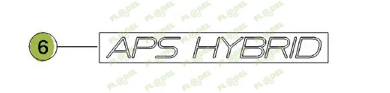 Autocolant APS HYBRID 0001140471 Original CLAAS 