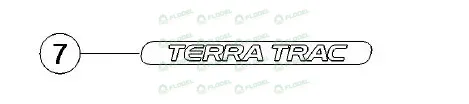 Autocolant TERRA TRAC 0001140781 Original CLAAS 