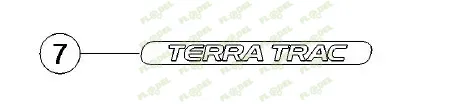 Autocolant TERRA TRAC 0001140781 Original CLAAS 