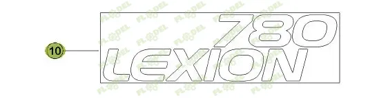 Autocolant CLAAS LEXION 780  0001143310 Original CLAAS 
