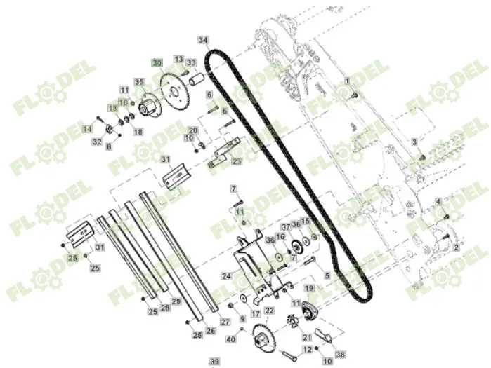 Pinion combina JOHN DEERE HXE26309 [Z43] Original JOHN DEERE 