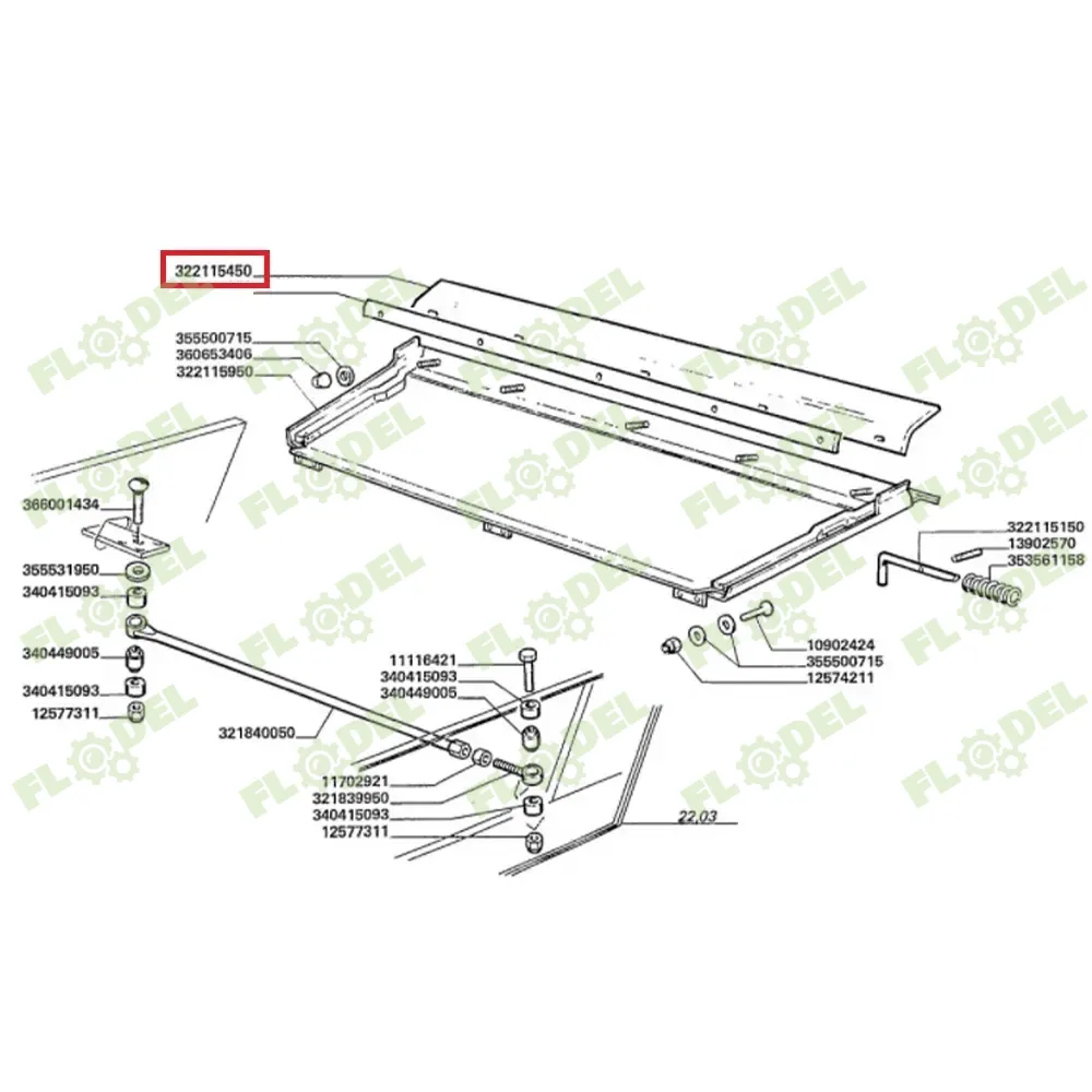 Banda etansare LA322115450 Original AGCO 