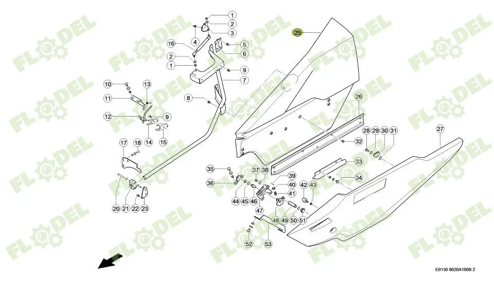 Capota protectie header paioase CLAAS 0005218814 Original CLAAS [STANGA]