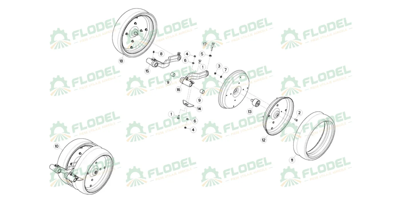 Flansa roata adancime KUHN K3613291