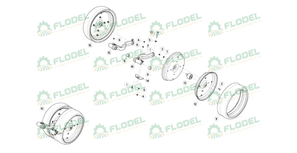 Flansa roata adancime KUHN K3613291