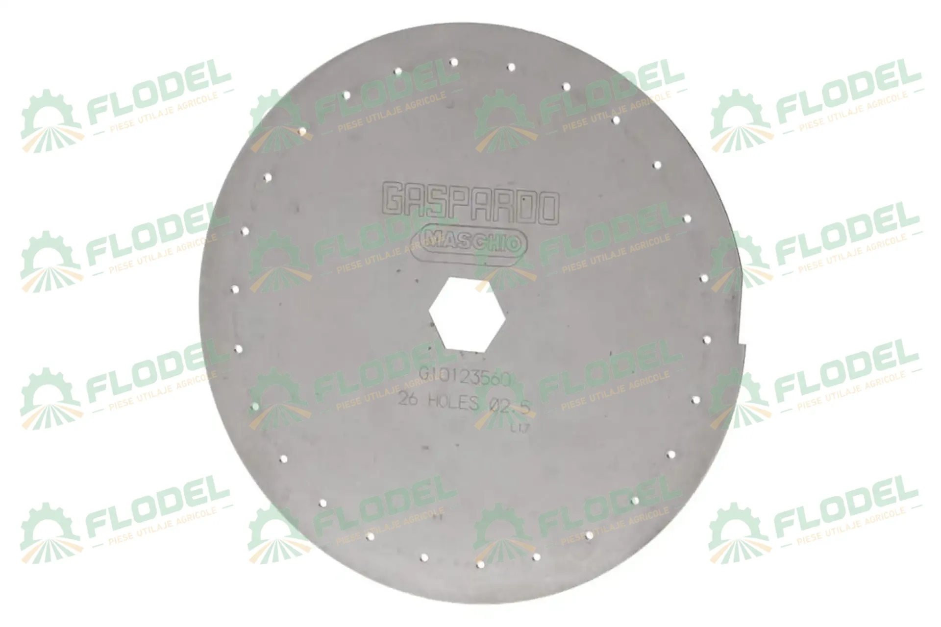 Disc floarea soarelui MASCHIO GASPARDO [26 gauri x 2.5 mm] Original GASPARDO G10123560R