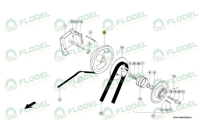 Fulie variator vant CLAAS 0006607690 Original CLAAS 