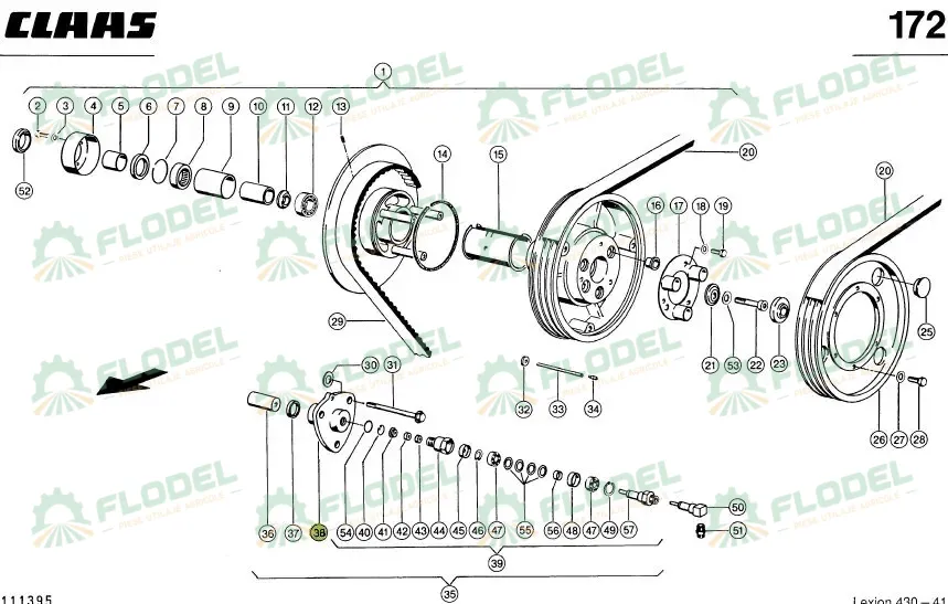 Flansa presiune variator CLAAS 089615