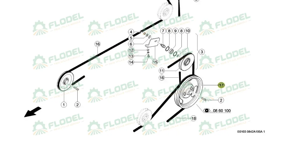 Fulie ax cai combina CLAAS 0005542491 Original CLAAS 