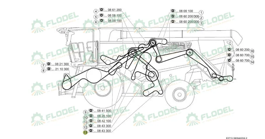 Curea combina CLAAS 0018076060 Original CLAAS