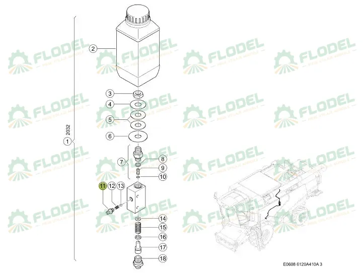 Stut filetat 0002189630 Original CLAAS 