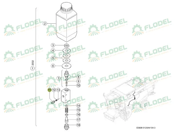 Stut filetat 0002189630 Original CLAAS 